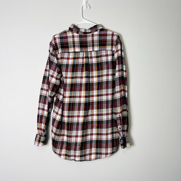Chaps Flannel Shirt Men's Large Red Plaid Button Down Long Sleeve Performance - Picture 2 of 14